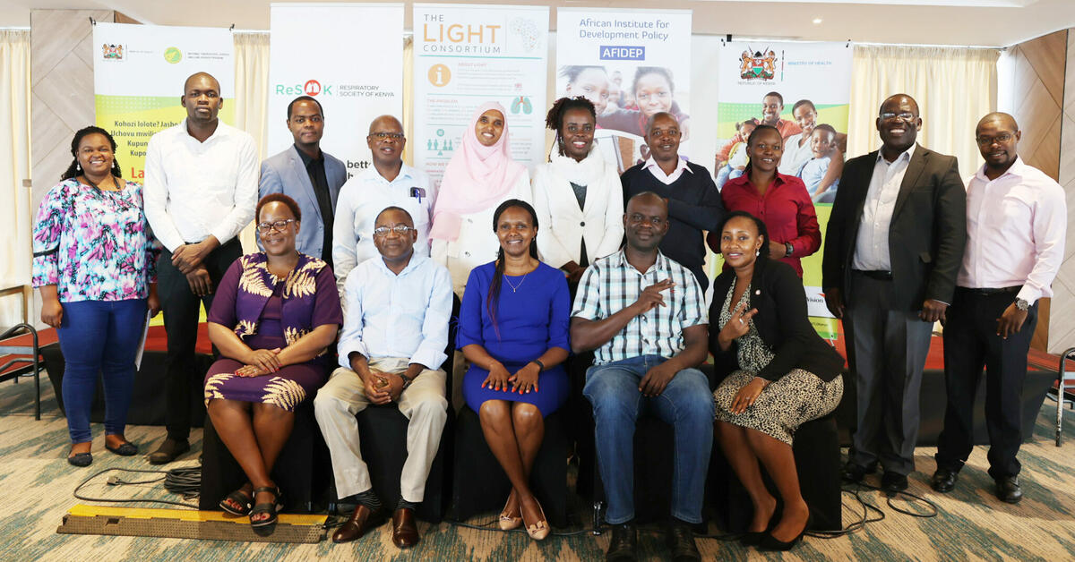 LIGHT Consortium partners in Kenya, AFIDEP and ReSoK with National Tuberculosis, Leprosy and Lung Disease Program (NTLD-P) members during the breakfast engagement meeting held on 16 January 2024