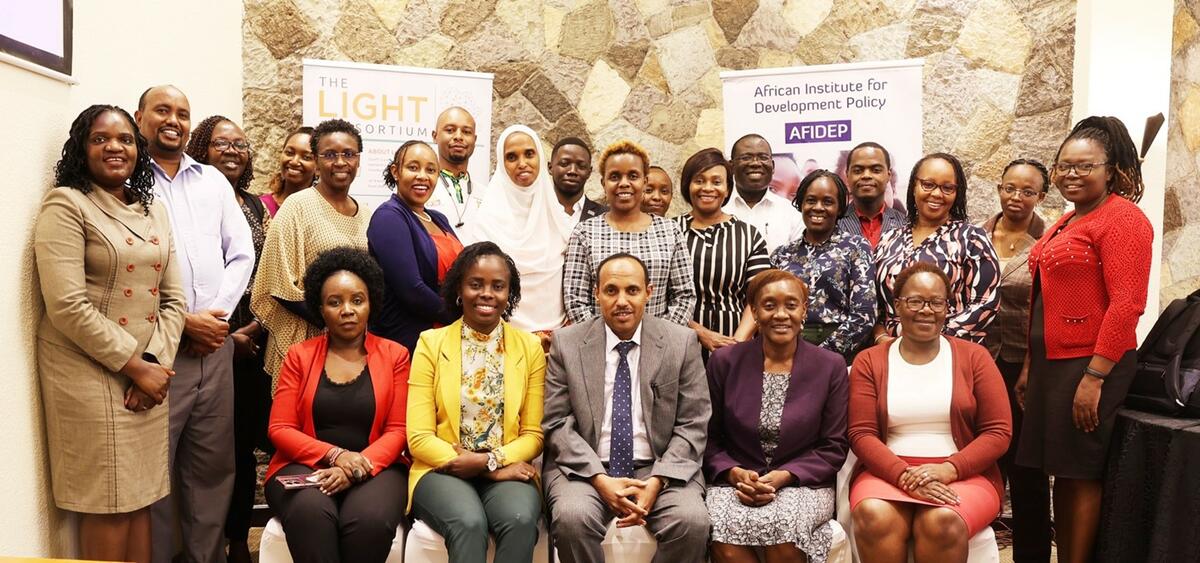 The LIGHT Consortium partners in Kenya with representatives from the National Tuberculosis, Leprosy and Lung Disease Program (NTLD-P) and other TB stakeholders at the EIDM sensitisation meeting