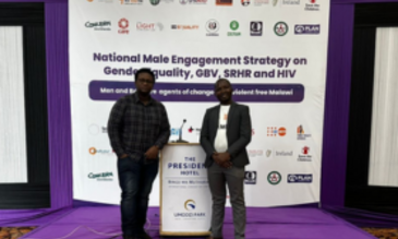 Luke Banda and Chikondi Kadongola at the NMES launch_August 2023